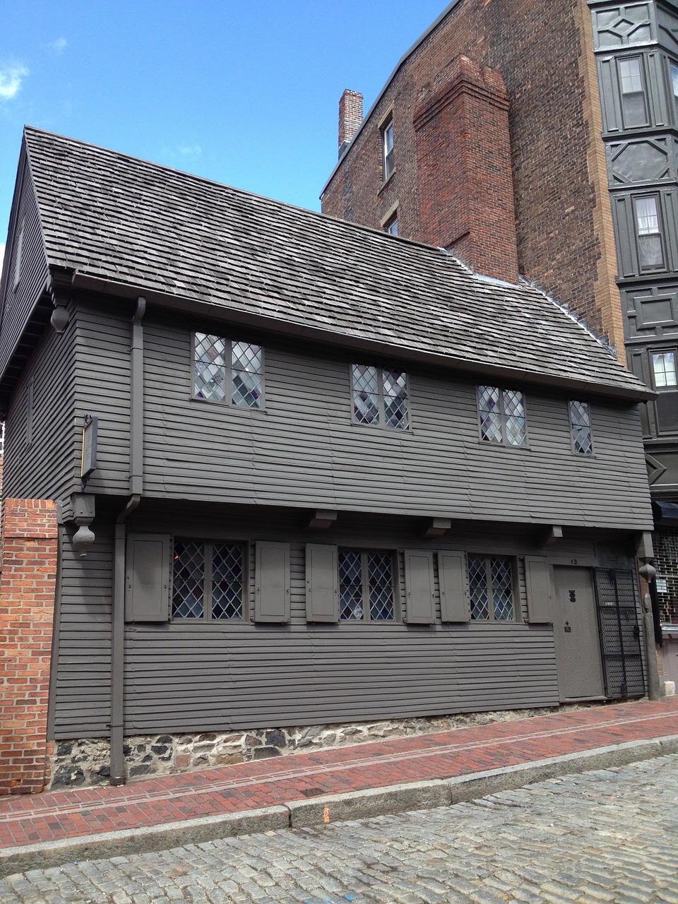 Paul Revere's Colonial House in Boston, Massachusetts