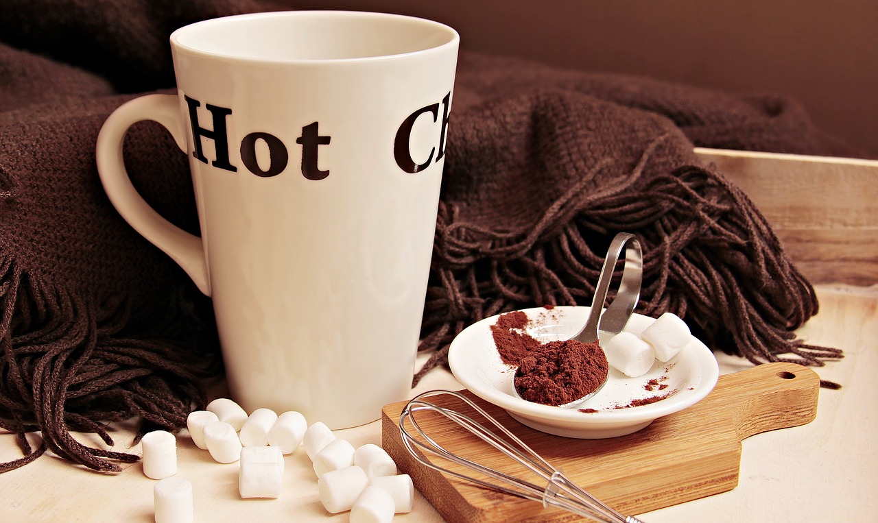 The Fixings for a Mug of Hot Chocolate; and a Warm,Chocolate Blanket.