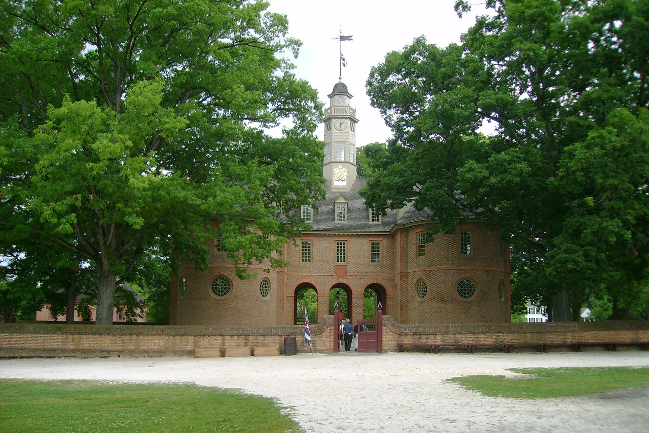 The Capitol Building that contains The House of Burgesses. 